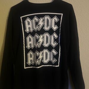 AC/DC Band Long Sleeve Graphic Tee | Vintage Rock Style | Black
